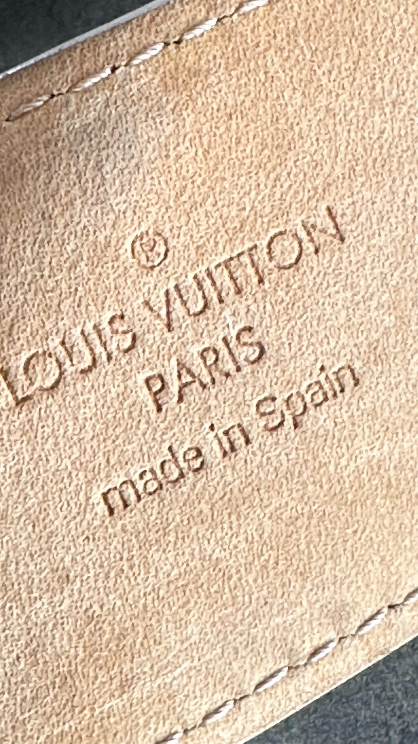 Cinto Louis Vuitton Canvas Damier Azur Original - AJF100