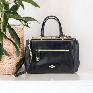 Smooth Leather LexSatchel Black