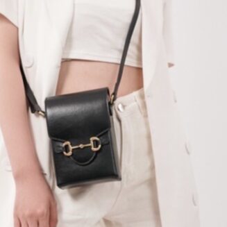 Gucci Horsebit 1955 Flap Leather Shoulder Bag Black