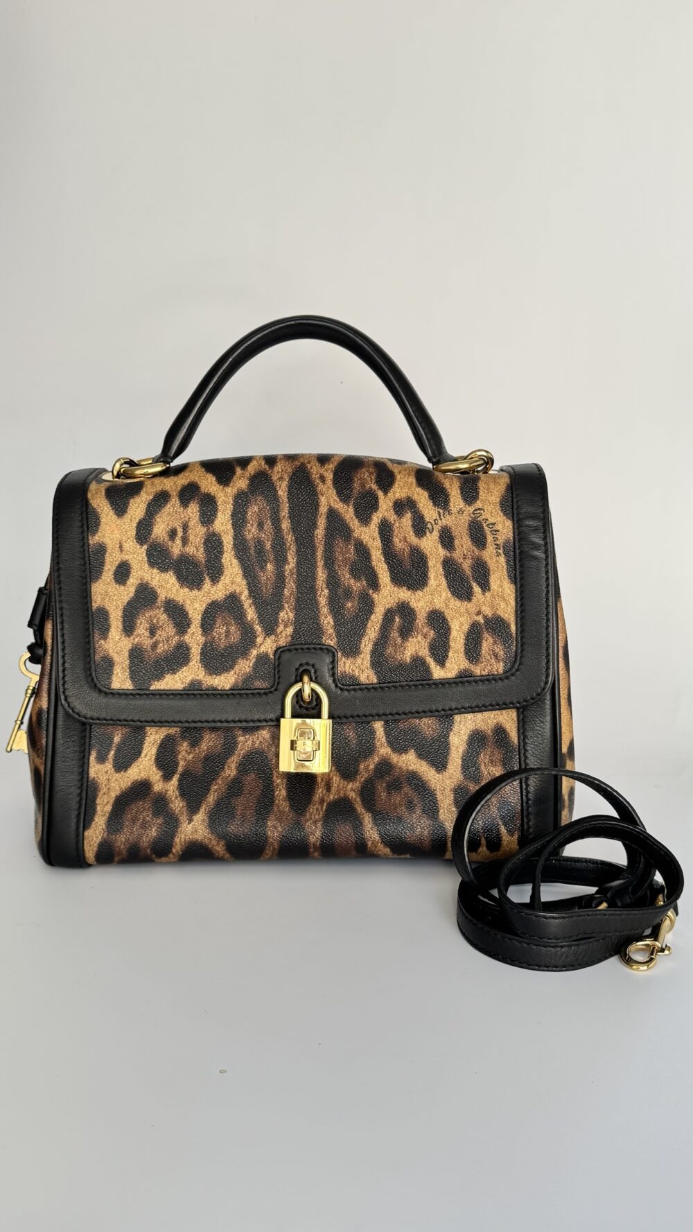D&G Leopard Print Shoulder Bag