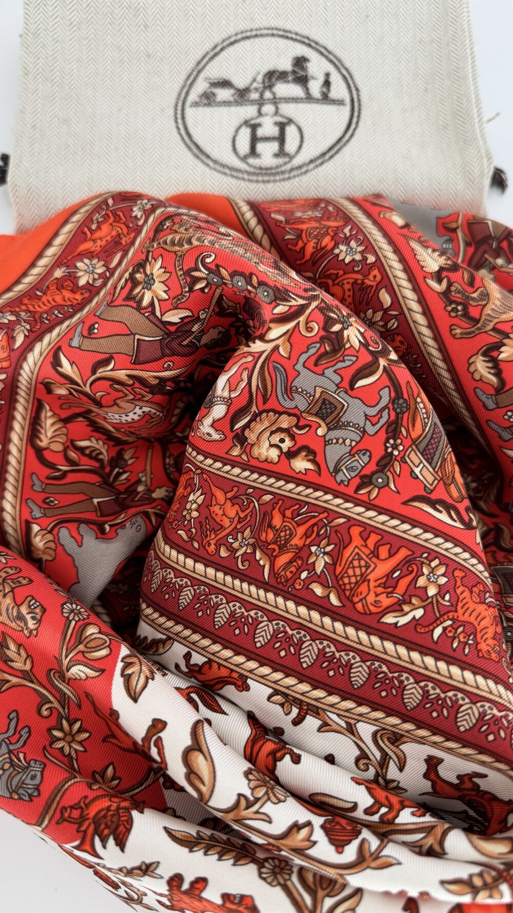 Carre em seda Hermes 0,90cm - Image 4