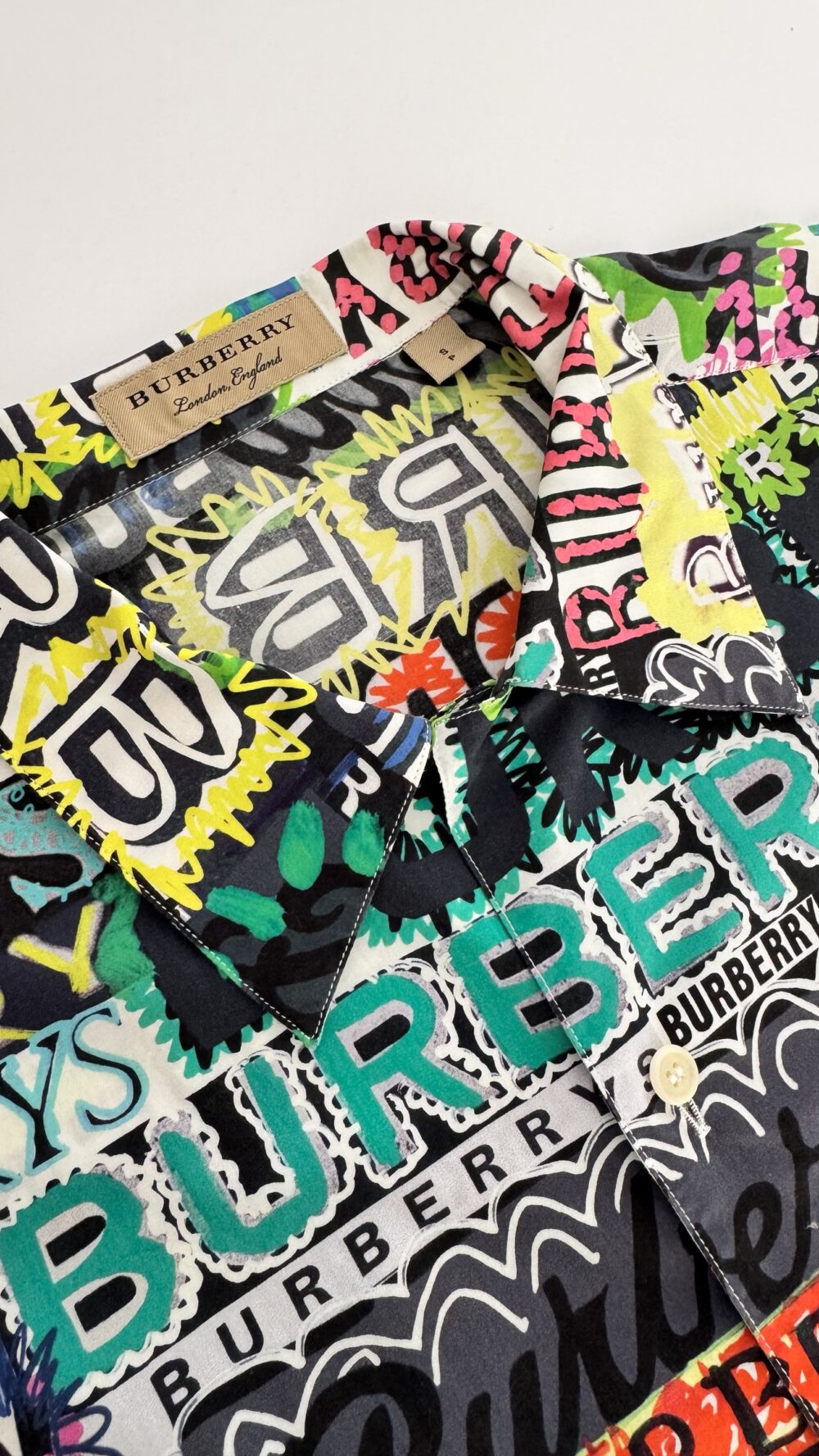 Burberry Graffiti Print Button Down - Image 4