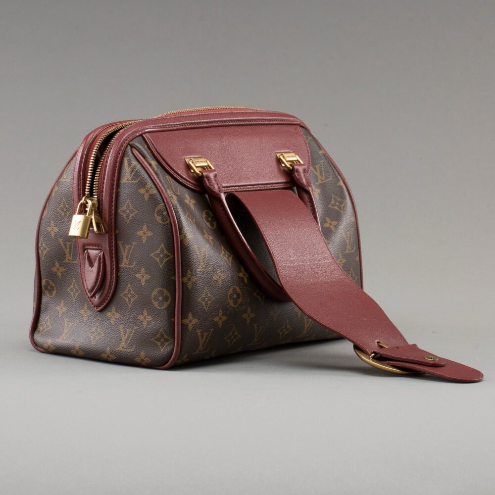 L V Bordeaux Monogram Golden Arrow Speedy Bag - Image 3