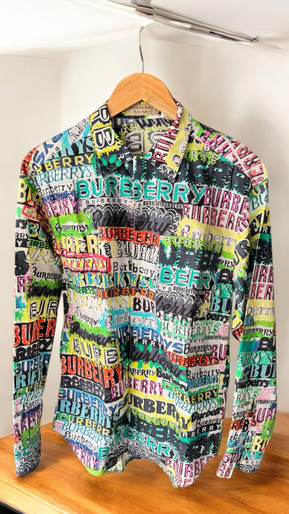 Burberry Graffiti Print Button Down