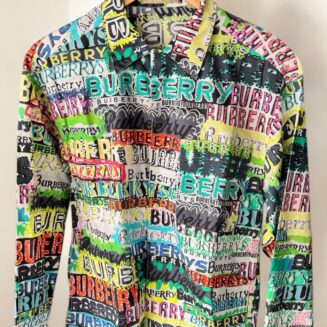 Burberry Graffiti Print Button Down
