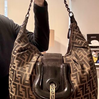 Bolsa Fendi B-Bag Hobo Zucca