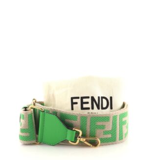 Fendi Strap You Shoulder Strap Zucca Canvas with Leather