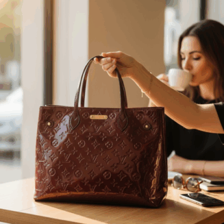 LV Wilshire MM Monogram Vernis