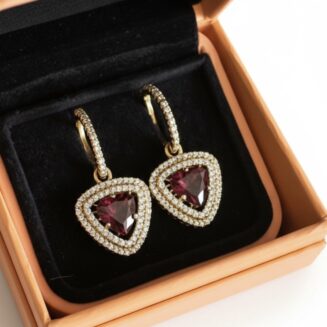 ARGOLA SPLENDORE EM OURO VIVARA 18K COM RODOLITA E DIAMANTES 122CT, 33,7MM