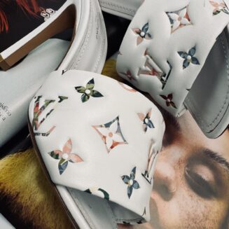 Louis Vuitton Revival Slide Slippers Women's White