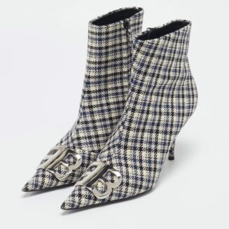 BB Checked Ankle Boot