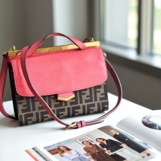 Fendi Zucca Canvas Demi Jour Satchel