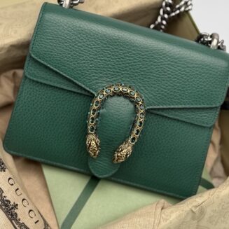 Calfskin Mini Dionysus Shoulder Bag Emerald