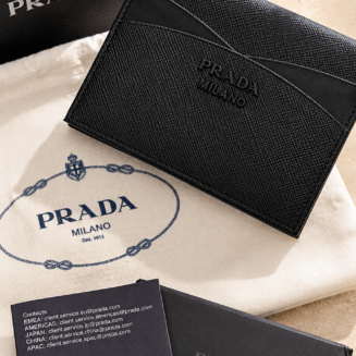 Carteira Prada Saffiano all black